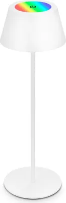 Produktbild von LED Akku-Tischleuchte Tischlampe höhenverstellbar IP44 weiß RGB innen außen