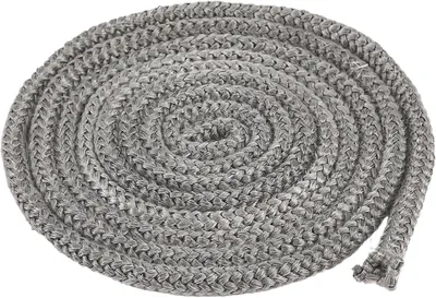 Imagen del producto de Cinta de fibra de vidrio para sellado de chimeneas, 4 metros x 10 mm, resistente al calor, para estufas de leña