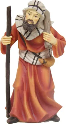Produktbild von FADEDA Kameltreiber  / Höhe:7 cm / handbemalt / detailgetreue Krippen Figuren - Weihnachten Tisch Dekoration Krippe Zubehör