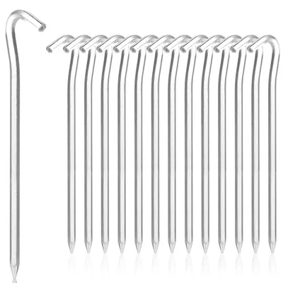Produktbild von Zeltheringe Erdnägel Zeltpflöcke - 18 cm - Aluminium - 14 Stück - Rostfrei beschichtet