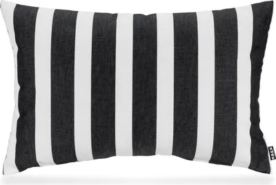 Produktbild von H.O.C.K. Classic Streifen Outdoor Kissen 60x40cm schwarz