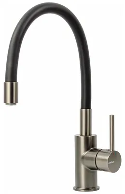 Produktbild von Avapax | Küchenarmatur - Schwarz - Mäßiger Wasserfluss - Flexibler Auslauf - Messing