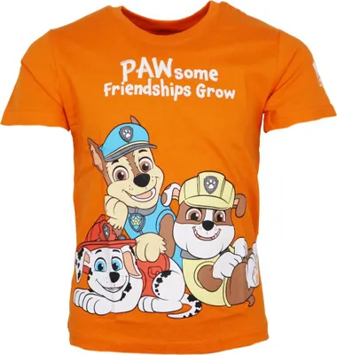 Produktbild von Paw Patrol Chase Rubble Marshall Kinder Jungen T-Shirt – Orange / 128