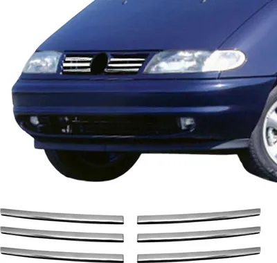Zdjęcie produktu dla Listwy osłony chłodnicy Listwy osłony chłodnicy do VW Sharan 1995-2000 stal nierdzewna srebrny 6szt
