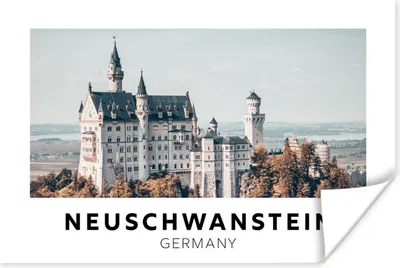 Produktbild von MuchoWow® Poster Deutschland - Schloss - Architektur 120x80 cm - Bilder