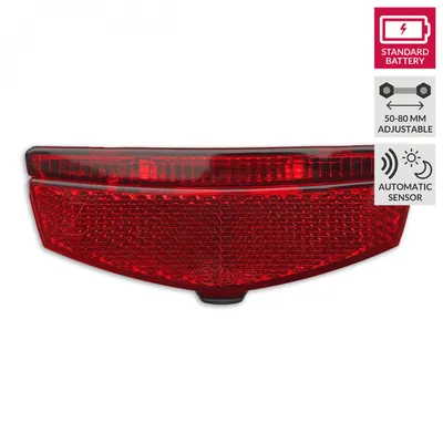 Immagine prodotto di Luce posteriore Lynx Luce per bicicletta a LED con sensore automatico, posteriore, senza fili, batterie incluse