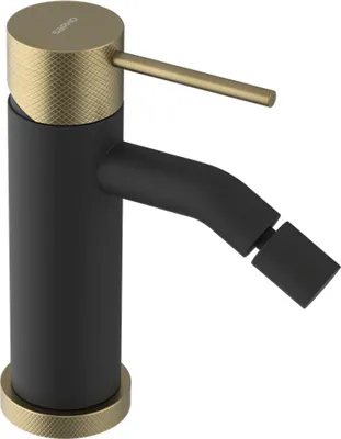 Image de ULTRASAN robinetterie pour bidet, noir mat/or mat