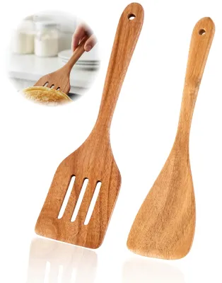 Produktbild von Set aus 2 Holz-Pfannenwender für die Küche