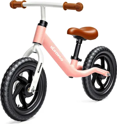 Produktbild von Kinder Laufrad - Balance Bike - Alter 3–6 Jahre - Verstellbarer Sattel & Lenker - Fußstütze - Metallrahmen - Rosa
