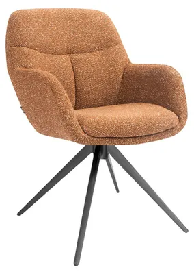 Produktbild von Kick Collection Drehstuhl Abel - Terrakotta - Textur Stoff - Erhältlich in vielen Farben