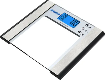 Obrázok produktu pre Mesko Home MS 8146, Elektronická osobná váha, 180 kg, Strieborná, Priehľadná, kg, Štvorec, Sklo
