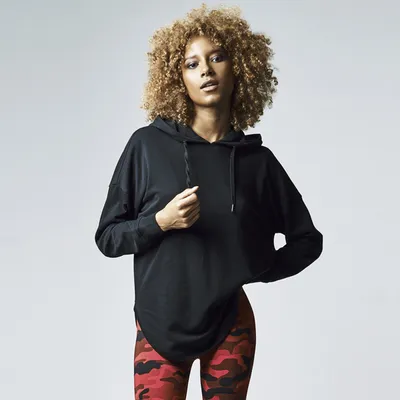 Image de Urban Classics Ladies Oversized Terry Hoody noir - S