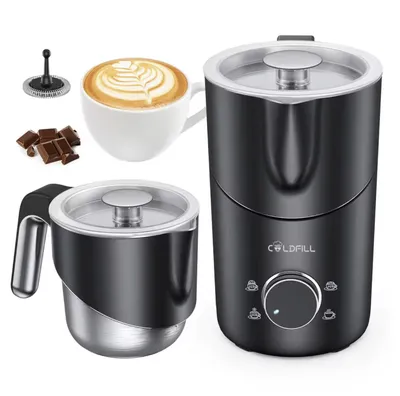 Produktbild von Elektrischer 4-in-1 Milchaufschäumer Automatischer 400ml für Cappuccino Latte