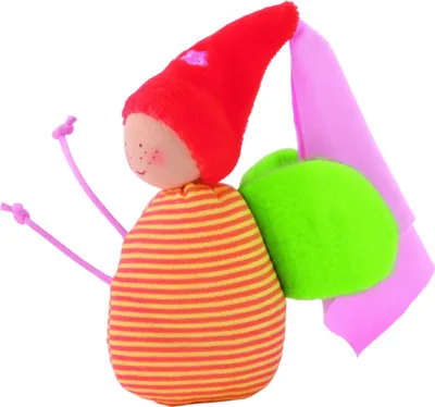 Produktbild von Käthe Kruse - 74538 - Greifling Bienenfee, Plüsch, 12cm, mit Rassel