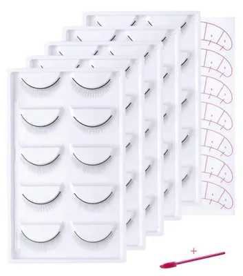 Produktbild von Übungswimpern für Trainingskopf 25 Paar mit 7 Paar Augenpads