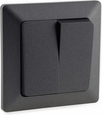 Image de Interrupteur de série MILOS 2 bascules avec cadre simple 230V I Anthracite