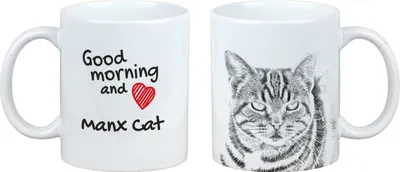 Produktbild von Art-Dog Keramiktasse Manx-Katze