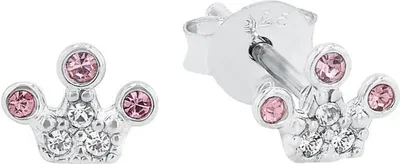 Produktbild von Ohrstecker für Mädchen aus 925er Silber mit Krone Prinzessin Lillifee