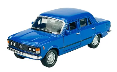 Produktbild von Welly Fiat 125p Blau 1/34-1/39 Neu im Kasten Metall Modell Auto Die Cast 42399