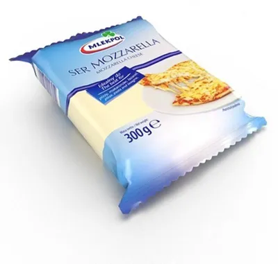 Zdjęcie produktu dla Ser Mozzarella kostka 300g MLEKPOL