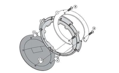 Produktbild von Givi Tankbefestigung Tankrucksäcke TANKLOCK BF20 für verschiedene Modelle
