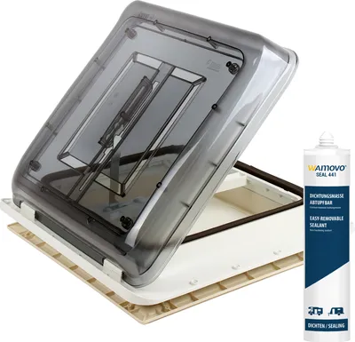 Produktbild von Dachfenster Fiamma Vent 40x40cm Klar | Verdunklungsrollo | Dichtmittel | Schrauben