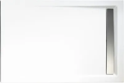Produktbild von Duschwannen Komplettset SCHULTE Extra-flach 100 x 90 x 2.5 cm alpinweiß glänzend D202910 04 41