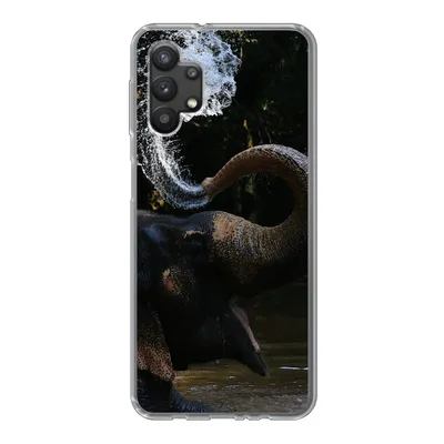 Produktbild von MuchoWow® Handyhülle Schutzhülle Hülle für Samsung Galaxy A32 5G Elefant - Wasser - Rüssel - Tiere - Natur Silikon Softcase Handy Hülle - Softcase