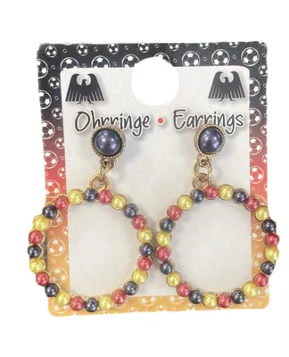 Image de Boucles d'oreilles du championnat d'Europe/Coupe du monde Allemagne football autour - multiples