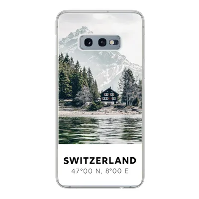 Produktbild von MuchoWow® Handyhülle Schutzhülle Hülle für Samsung Galaxy S10e Schweiz - Berg - Chalet Silikon Softcase Handy Hülle - Handy