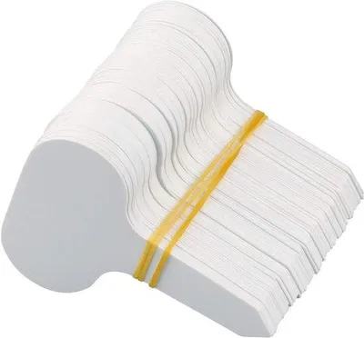 Produktbild von 100er Wasserdichter Set 5x7 cm Pflanzschilder/etikett - für Zucht-Samen-Pflanzen und Kräuter-Weiß