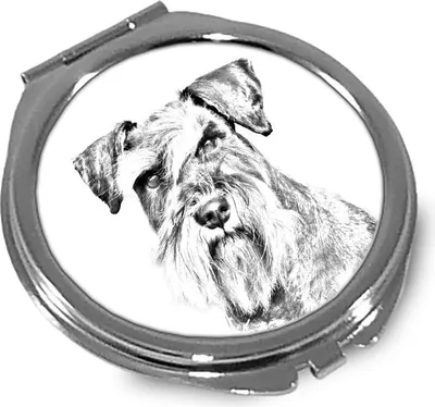 Produktbild von Schnauzer Spiegel mit Hundeabbildung Art-Dog