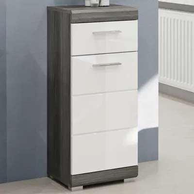 Obrázek produktu pro xonox.home Podlahová skříňka Scout kouřově stříbrná reprodukce 37x88x31 cm
