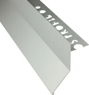 Produktbild von Alu Balkon Terrasse abtropf Profil Fliesenschiene Profil Schiene L300cm 10mm silber