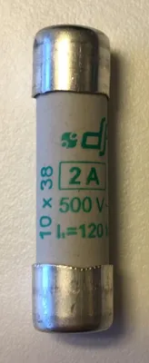 Produktbild von ELMAG Keramik-Sicherung 10x38 mm, 2A träge, Vorsicherung für DSE Ladegeräte bei Stromerzeugern DSE 9480 12V