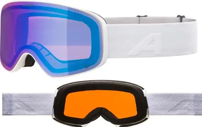 Produktbild von Alpina Ladis QM Snowboardbrille Skibrille Quattroflex White Matt A7297