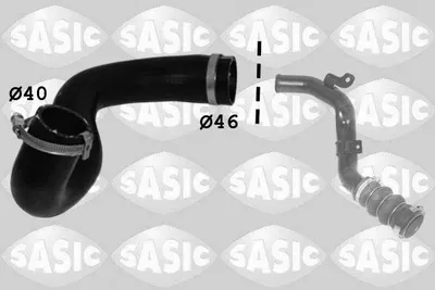 Produktbild von SASIC 3356035 Turbo Ladeluftschlauch für FORD TRANSIT CONNECT (P65, P70, P80)
