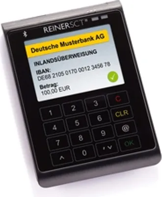 Produktbild von REINER SCT cyberJack Wave Bluetooth USB Chipkartenleser TFT Display Touch
