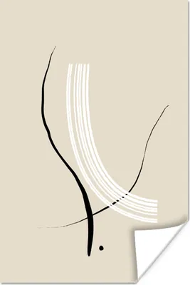 Produktbild von MuchoWow® Poster Linie - Pastell - Gestaltung 80x120 cm - Papierdruck