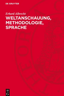 Produktbild von Weltanschauung, Methodologie, Sprache