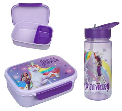 Image de Unicorn Academy Lunchset ; Fles en Lunchbox