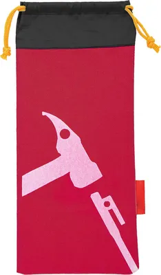 Image de Zelt Camping Peg Hammer Nagel Beutel Schwarze Nägel Stachebeutel (rot)