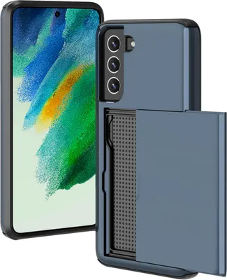 Immagine prodotto di imoshion Cover posteriore con scomparto per carte Samsung Galaxy S21 FE - Blu scuro