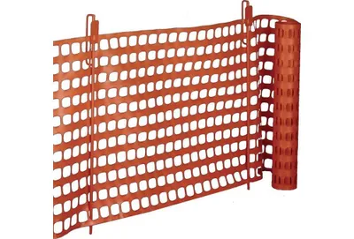 Produktbild von WEMAS Fangzaun Thermoplast L.50m H.1m verkehrsorange 6kg - 390.055001.00.00