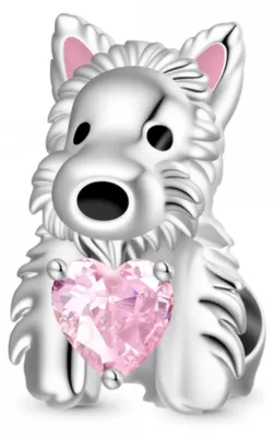Produktbild von Gnoce Charm Terrier mit Herz IDC112