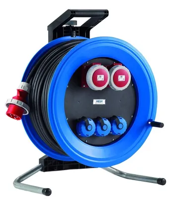 Produktbild von HEDI K4003020D Kabeltrommel Professional Plus 320, leer, blau