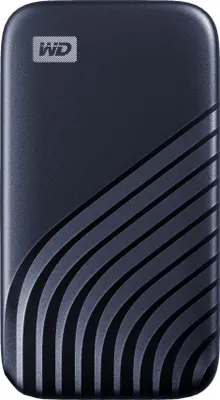 Produktbild von WD My Passport, 500 GB, USB Typ-C, 3.2 Gen 2 (3.1 Gen 2), 1050 MB/s, Passwortschutz, Blau