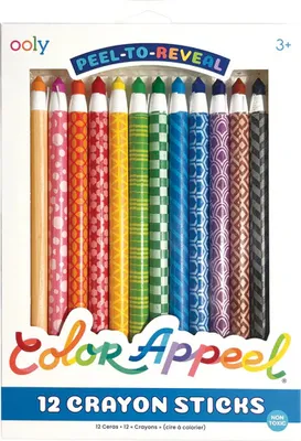Image de Crayons de couleur Color Appeal, lot de 12, avec capuchon amovible