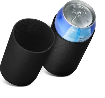 Produktbild von kwmobile 2x 330ml / 355ml Dose Dosenkühler - für Bierdosen und andere Getränkedosen - 6,5 x 10 cm - Schwarz