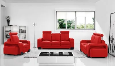 Produktbild von Sofa 3-Sitzer Ledersofa Couch Fernsehsessel Polstersofa JVmoebel
